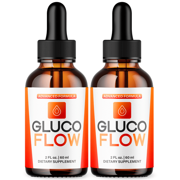 Gluco Flow Advanced Formula Drops Natural Support Supplement 60 Servings