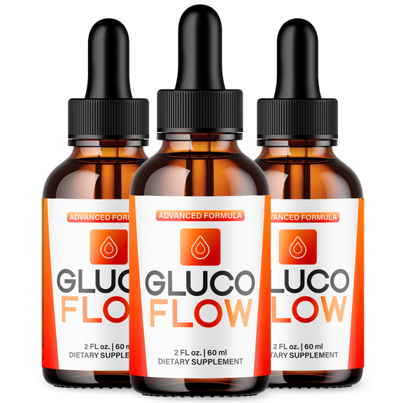 Gluco Flow Advanced Formula Drops Natural Support Supplement 90 Servings