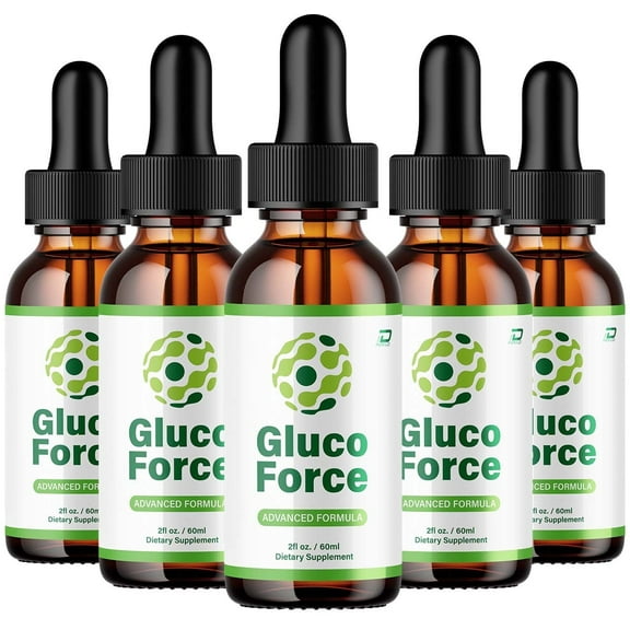 Gluco Force – Gluco Force Extra Strength All Natural Healthy Organic Support, 5 Pack, 5 Month Supply
