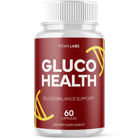 Gluco Health Advanced Formula Blood Support for Health and Wellness GlucoHealth 60 Capsules