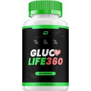 كبسولات جلوكو لايف 360 جلوكو لايف 360 دعم الجليكوجين الطبيعي بالكامل، عبوة واحدة، 60 كبسولة