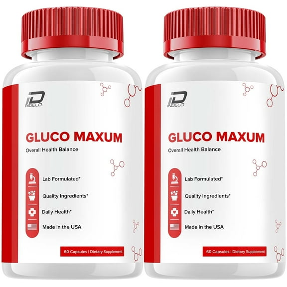 Gluco Maxum Capsules – Gluco Max Pills Advanced Supplement, All Natural, Glyco Maxum Maximum Strength Formula, Glycogen Support, 2 Pack, 120 Capsules
