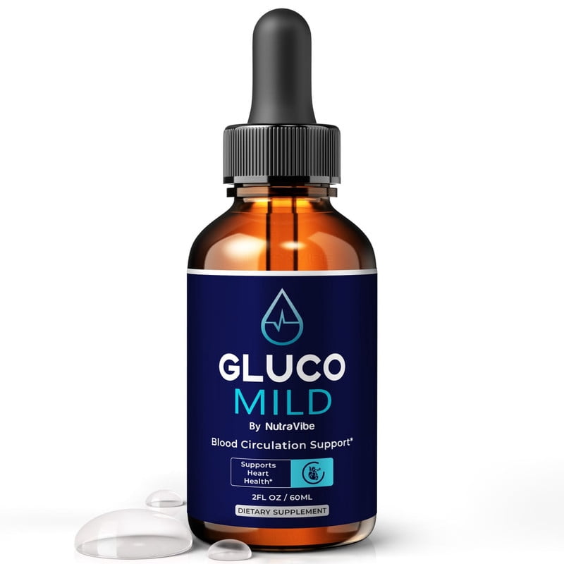 Gluco Mild Drops – Daily Liquid Formula with a Clean, Natural Blend to Support Natural Flow, Balanced Levels & Healthy Circulation | Convenient for Consistent Use (30 Servings)