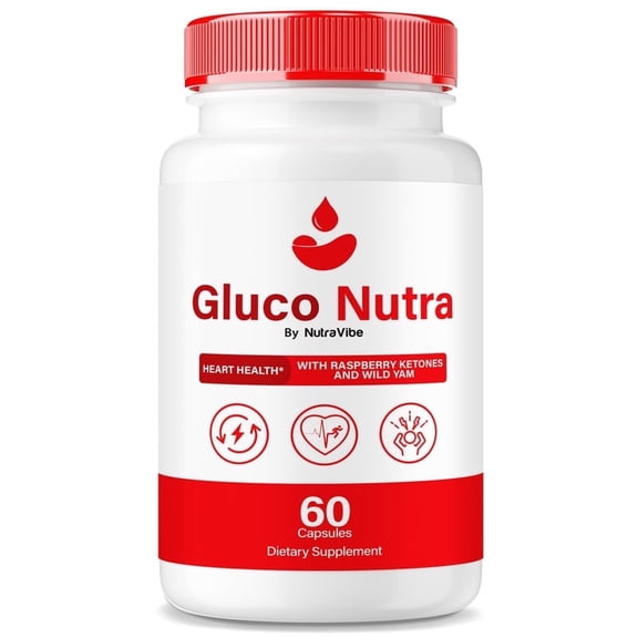 Gluco Nutra Capsules, Original Clean GlucoNutra Formula - Naturally Supports Healthy Circulation, Stable Levels and Energizes the Body, Official Defend Review (60 Capsules)