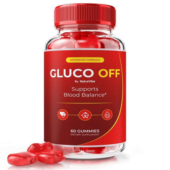 Gluco Off – Original Formula with a Clean Blend to Support Healthy Circulation, Natural Energy & Balanced Levels | Just 2 Easy-to-Chew Gummies Daily (60 Gummies)