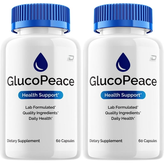 Gluco Peace Capsules GlucoPeace All Natural Glycogen Support, 2 Pack, 120 Capsules