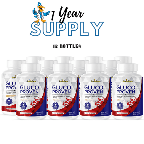 Gluco Proven- Blood Support- 12 Bottles- 720 Capsules