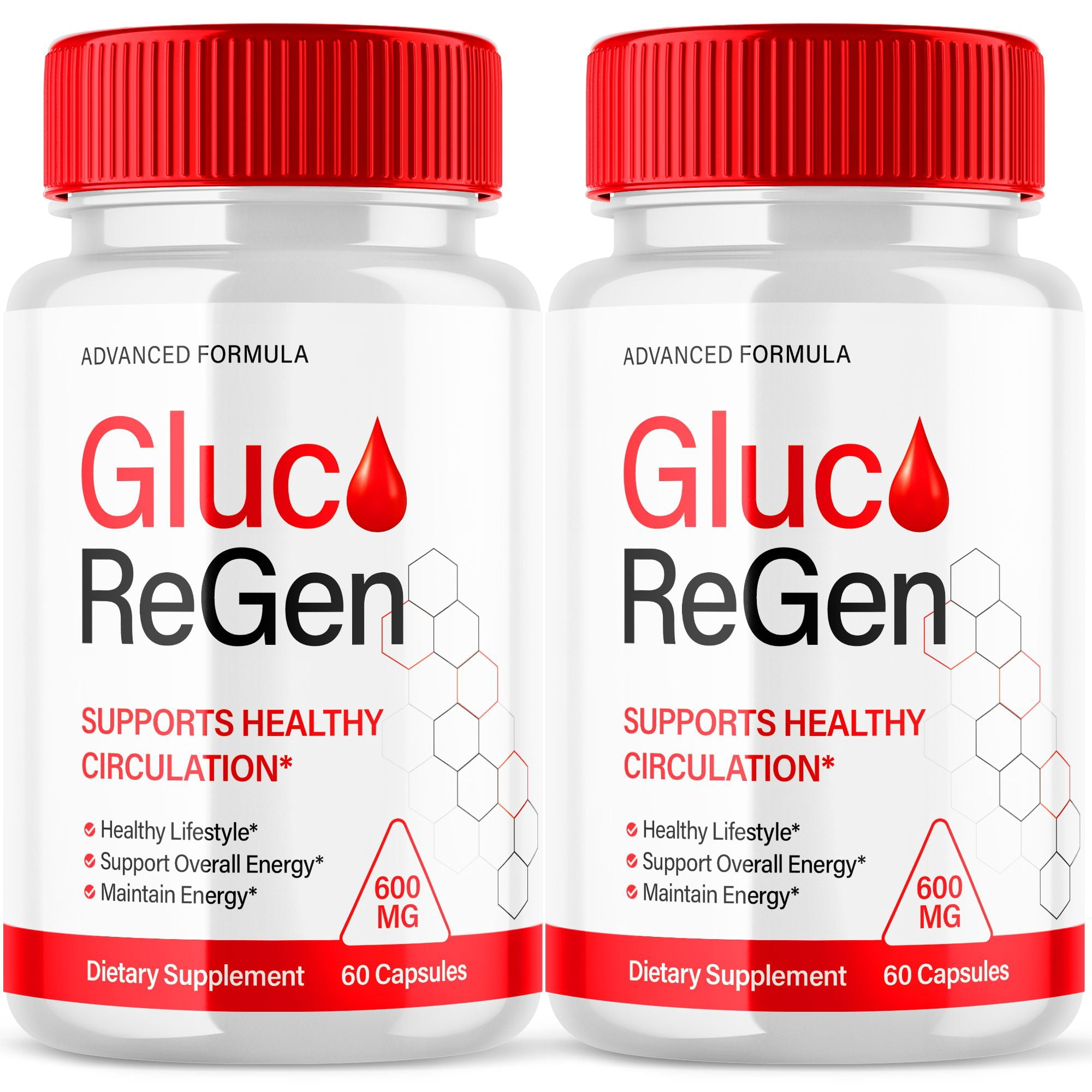 Gluco ReGen Advanced Glycogen Supplement All Natural Circulation Support 120 Capsules
