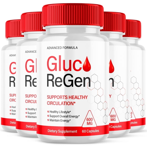 Gluco ReGen Advanced Glycogen Supplement All Natural Circulation Support 300 Capsules