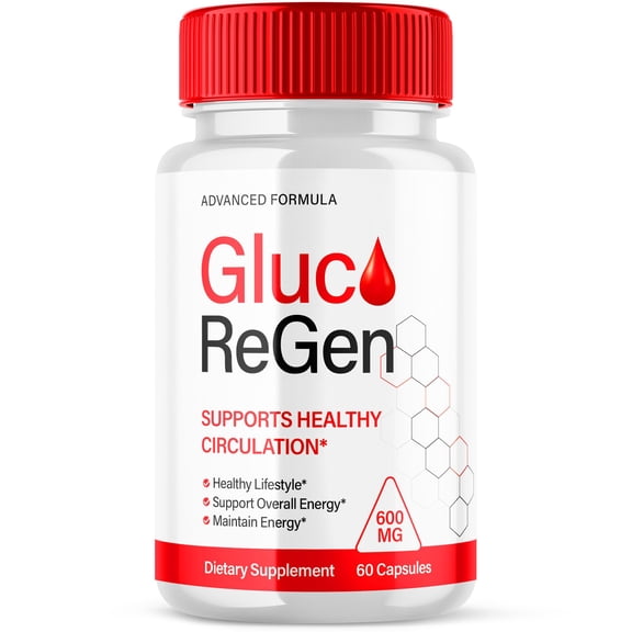 Gluco ReGen Advanced Glycogen Supplement All Natural Circulation Support 60 Capsules