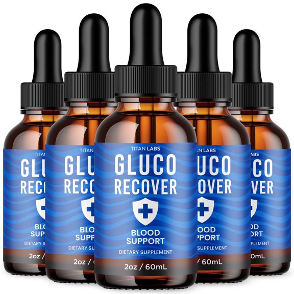 Gluco Recover Advanced Formula Drops Blood Balance Support Supplement GlucoRecover 150 Servings