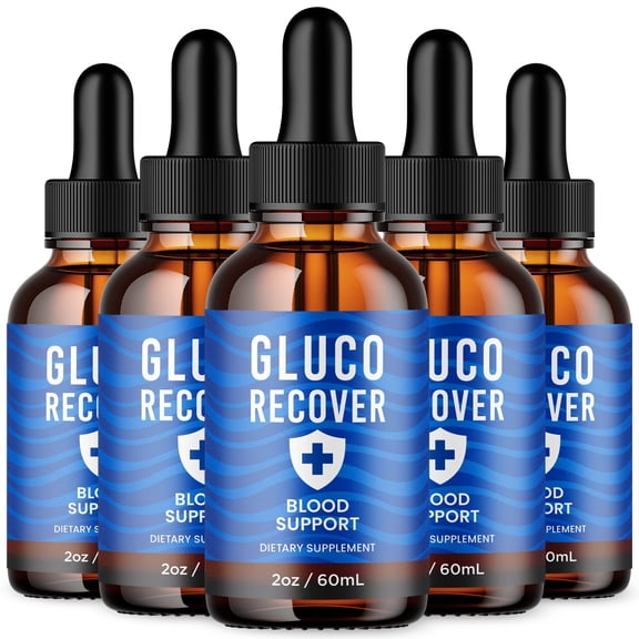 Gluco Recover Advanced Formula Drops Natural Support Supplement GlucoRecover 150 Servings