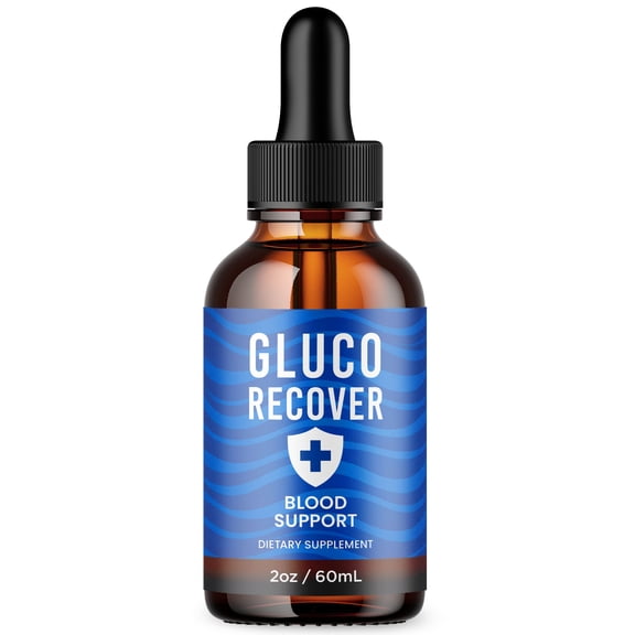 Gluco Recover Advanced Formula Drops Natural Support Supplement GlucoRecover 30 Servings
