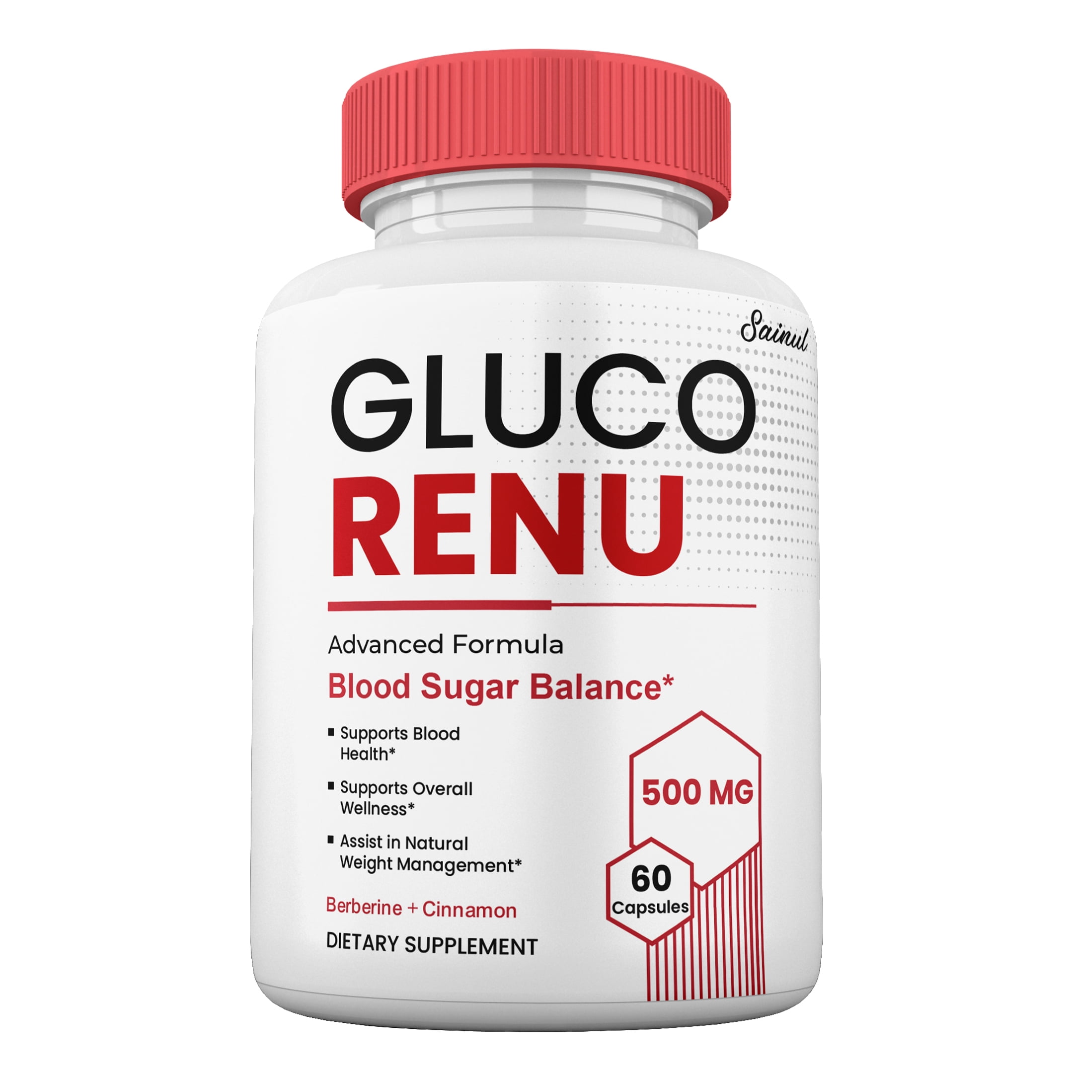 Gluco Renu Blood Support Capsules, Maximum Strength, GlucoRenu Pills For Men and Women, Blood Supplement  (1 pack)