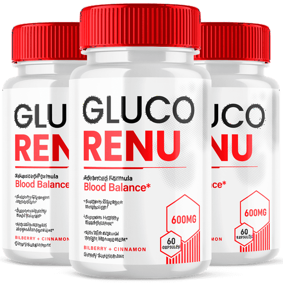 Gluco Renu Renew Advanced Formula Blood Support Balance Supplement 180 Capsules