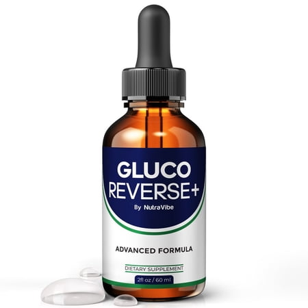 Gluco Reverse+ Drops – Daily Liquid Formula with a Clean, Natural Blend to Support Natural Flow, Balanced Levels & Healthy Circulation | Convenient for Consistent Use (30 Servings)