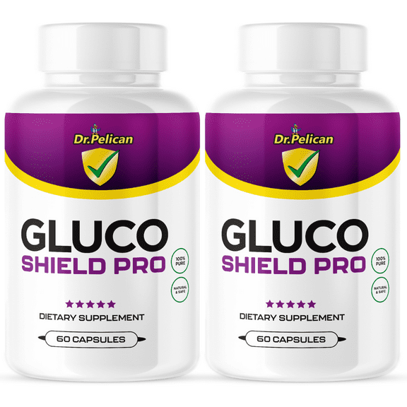 Gluco Shield Pro-Glucose/Blood Sugar/Metabolism Support- 2 Bottles-120 Capsules- Dr. Pelican