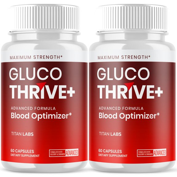 Gluco Thrive Advanced Formula Blood Support for Health and Wellness GlucoThrive 120 Capsules