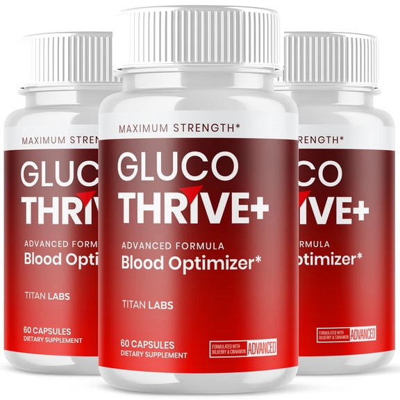 Gluco Thrive Advanced Formula Blood Support for Health and Wellness GlucoThrive 180 Capsules