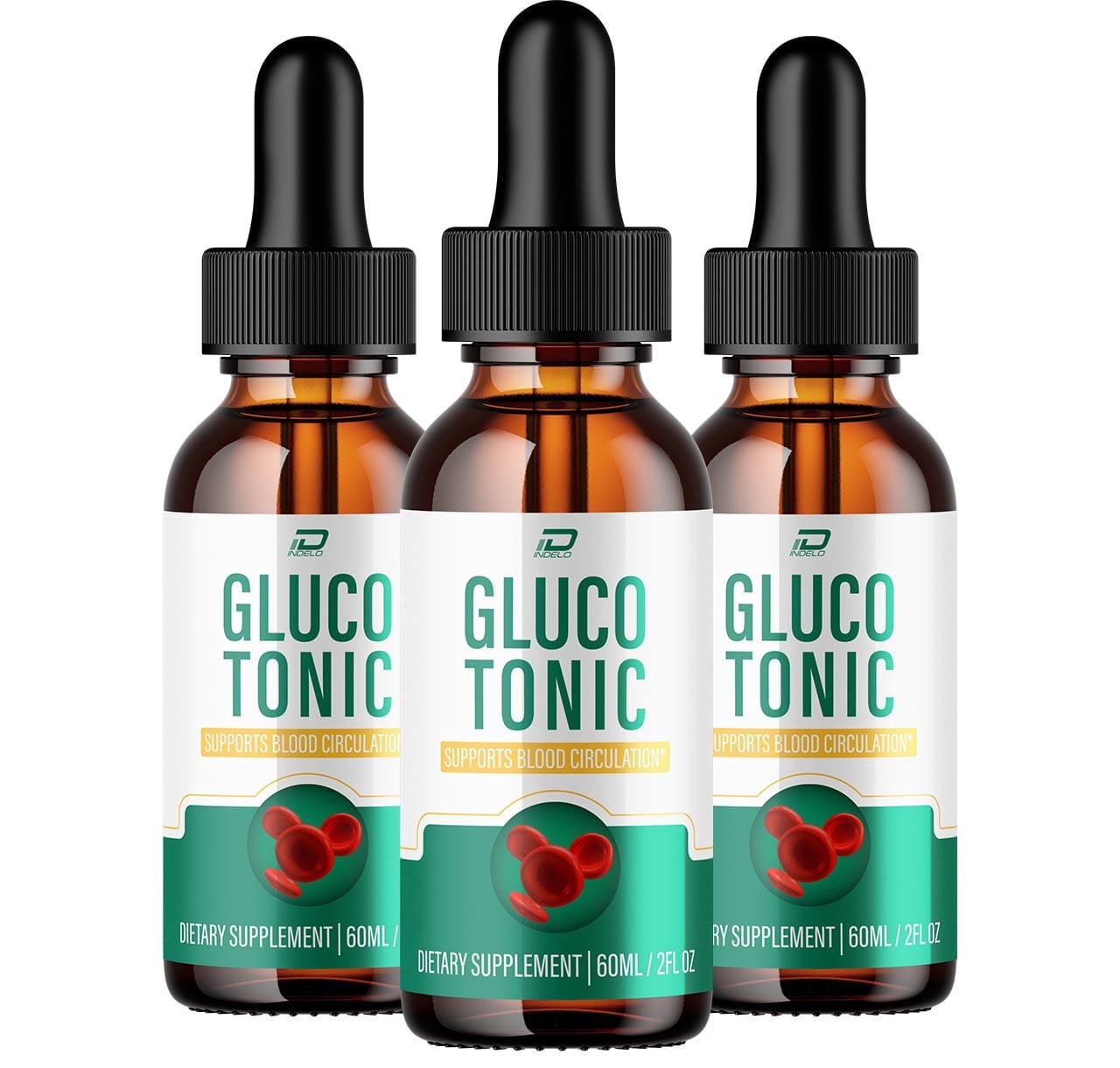 Gluco Tonic Drops Healthy Formula - GlucoTonic Liquid Drops All Natural Healthy Levels, Glocu Tonic Drops Reviews, 3 Pack, 3 Month Supply