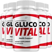 Gluco Vital Capsules   GlucoVital All Natural Glycogen Support, 5 Pack, 300 Capsules