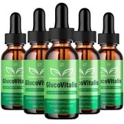 Gluco Vitalis Healthy Formula - GlucoVitalis All Natural Healthy Levels, Extra Strength, Gluco Vitalis Reviews, 5 Pack, 5 Month Supply