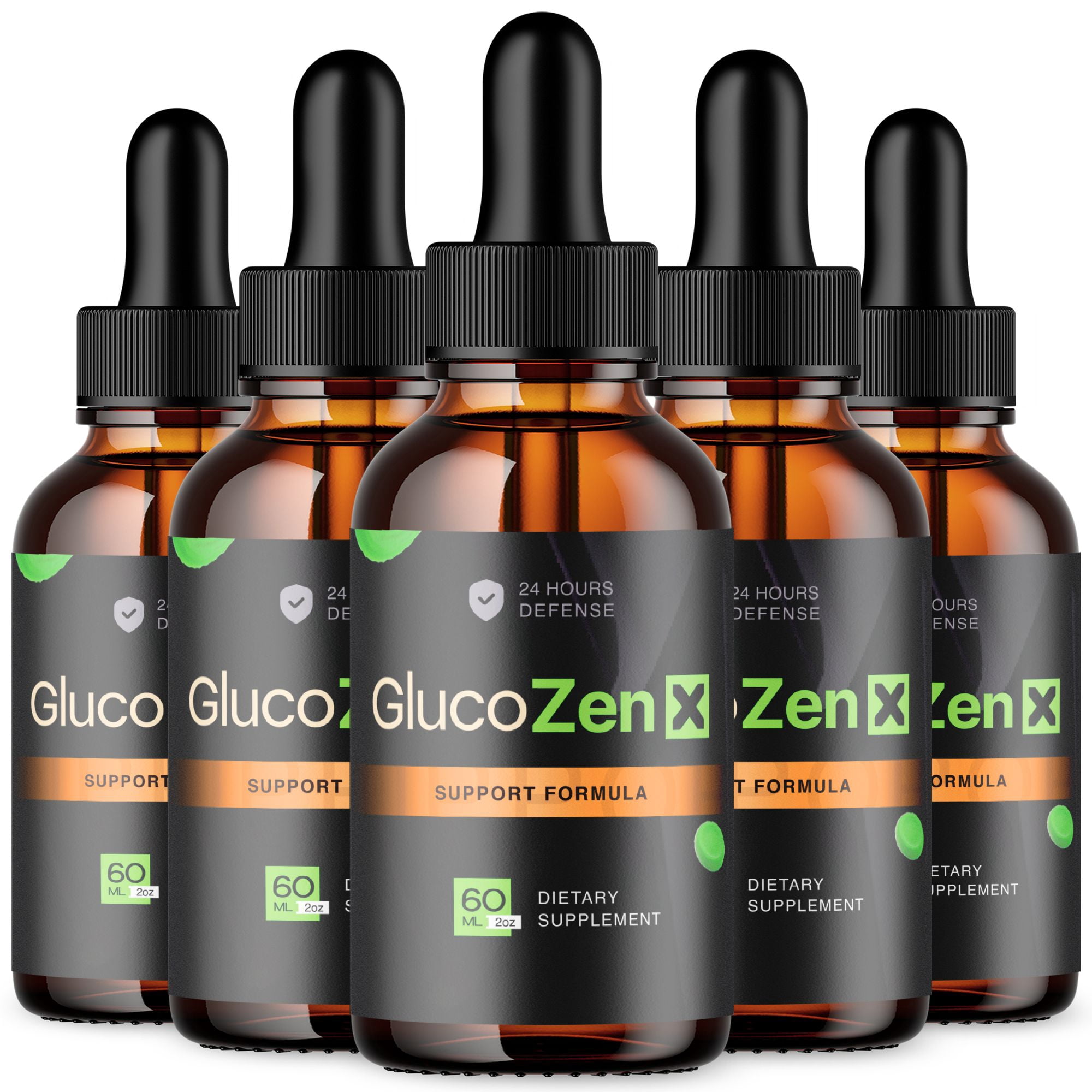 Gluco Zen X Advanced Formula Drops Natural Support Supplement GlucoZenX 150  Servings - Walmart.com