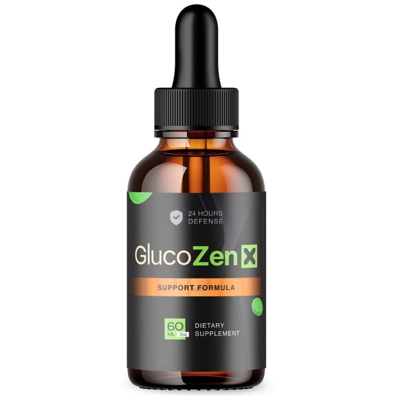 Gluco Zen X Advanced Formula Drops Natural Support Supplement GlucoZenX 30 Servings