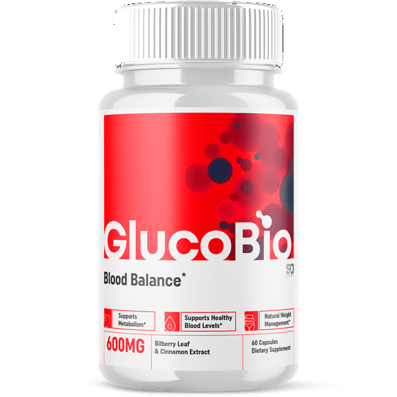 GlucoBio Advanced Blood Support Supplement 60 Capsules