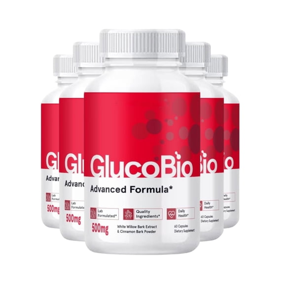 GlucoBio Health and Wellness Support Capsules Gluco Bio Pills, Gluco Bio Natural Vitamin Overall Health and Wellness Glycogen Support Supplement, BioGluco Multivitamin Capsules (300 Capsules, 5 Pack)