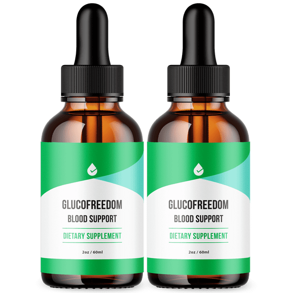 GlucoFreedom Advanced Formula Drops Natural Support Supplement Gluco Freedom 60 Servings