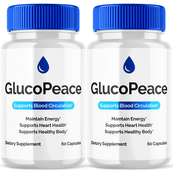 GlucoPeace Blood Support Pills Advanced Formula Vitamin Supplement Gluco Peace 120 Capsules