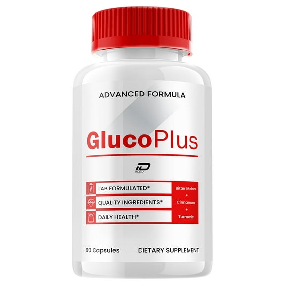 GlucoPlus Capsules Gluco Plus All Natural Glycogen Support, 1 Pack, 60 Capsules