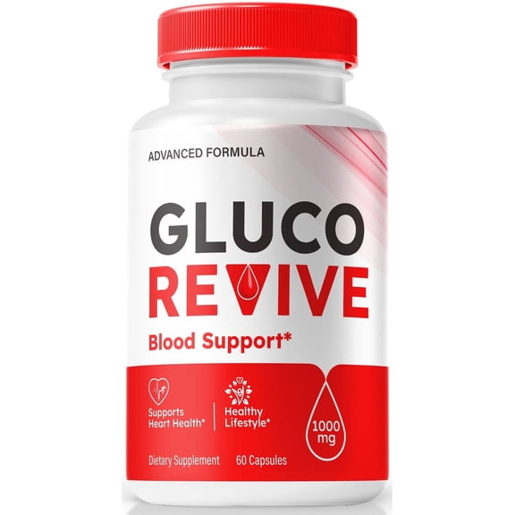GlucoRevive Blood Support Capsules - Official Gluco Revive Pills to Maintain Overall Health, All Natural Blood Formula For Healthy and Stable Levels, Glucose Revived 140mg Review (60 Capsules)