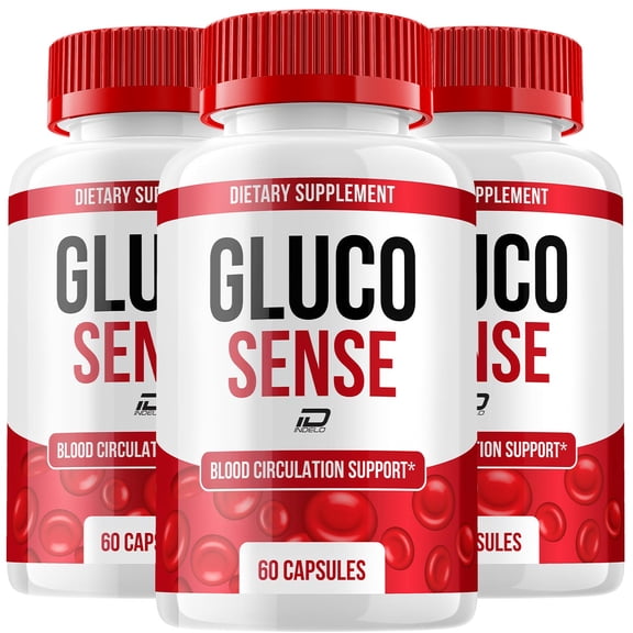 GlucoSense Capsules  Gluco Sense All Natural Glycogen Support, 3 Pack, 180 Capsules