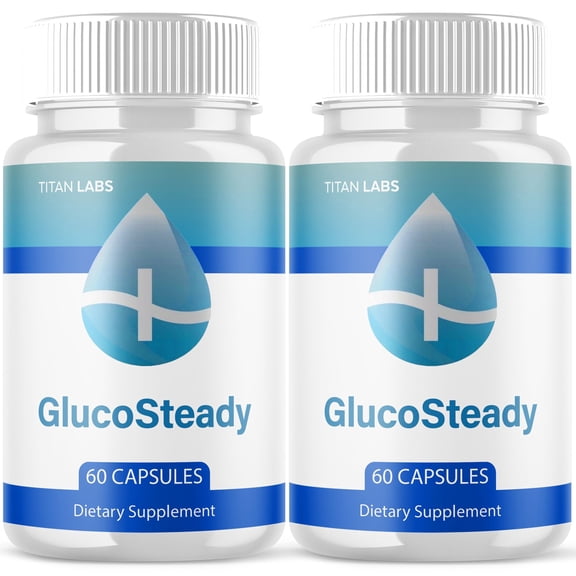GlucoSteady Advanced Formula Blood Support for Health and Wellness Gluco Steady 120 Capsules
