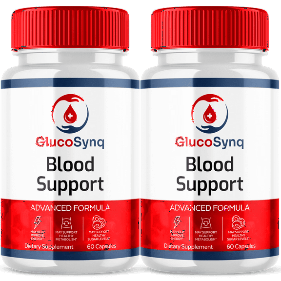 GlucoSynq Blood Support Advanced Formula Supplement Natural Ingredients 120 Capsules