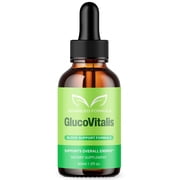 GlucoVitalis Advanced Formula Drops Natural Support Supplement Gluco Vitalis 30 Servings
