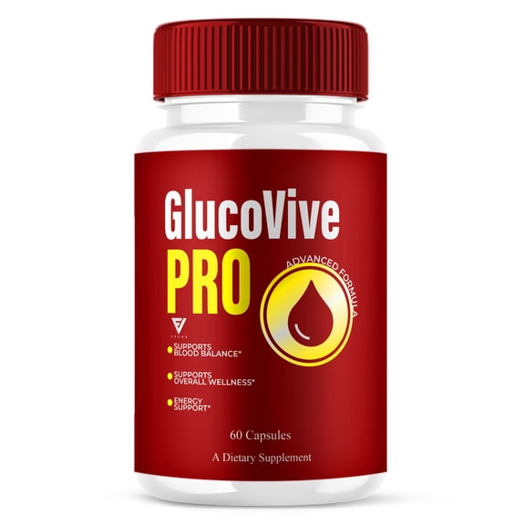 GlucoVive Pro Blood Balance Support, Gluco Vive Pro Supplement (60 Capsules)