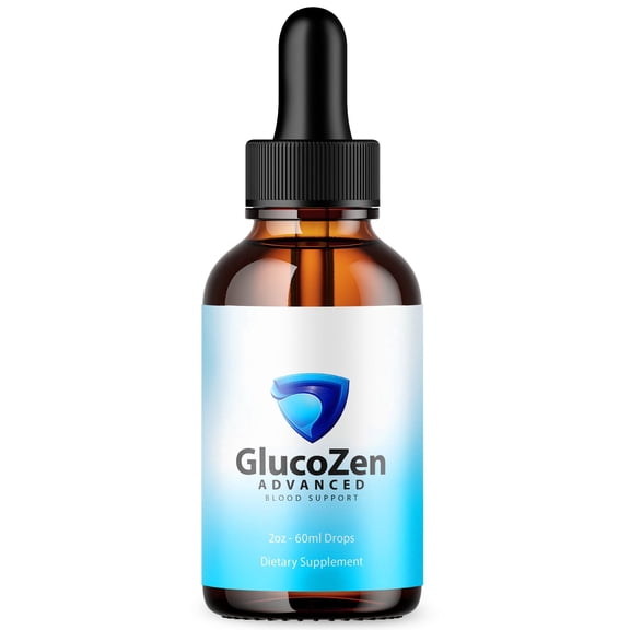 GlucoZen Advanced Formula Drops Natural Support Supplement Gluco Zen 30 Servings