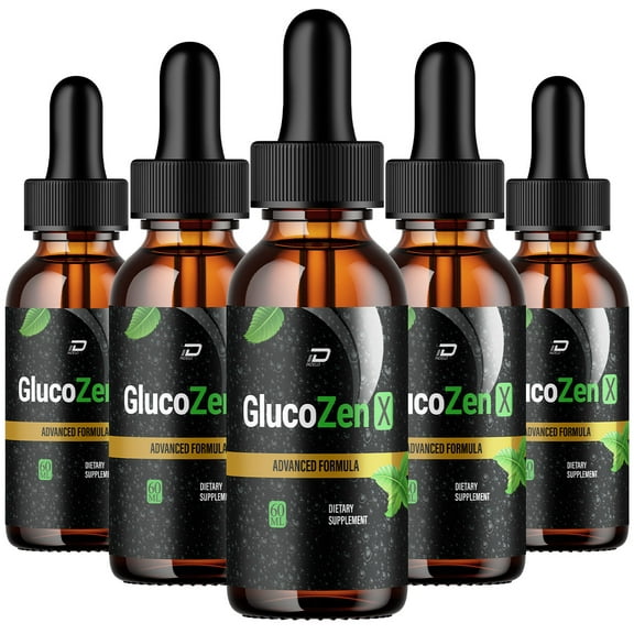 GlucoZenX GlucoZen X Extra Strength All Natural Healthy Organic Support, 5 Pack, 5 Month Supply