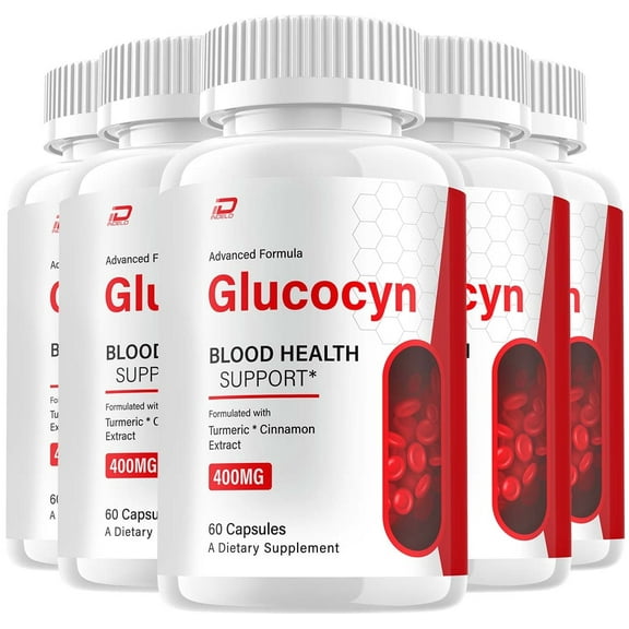 Glucocyn Capsules – Glucosyn, All Natural Glycogen Support, 5 Pack, 300 Capsules