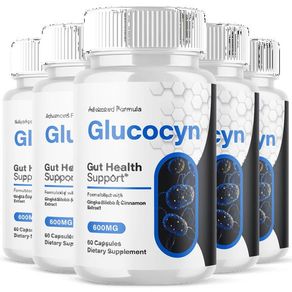 Glucocyn Gut Health Pills Advanced Formula Digestion Support 300 Capsules