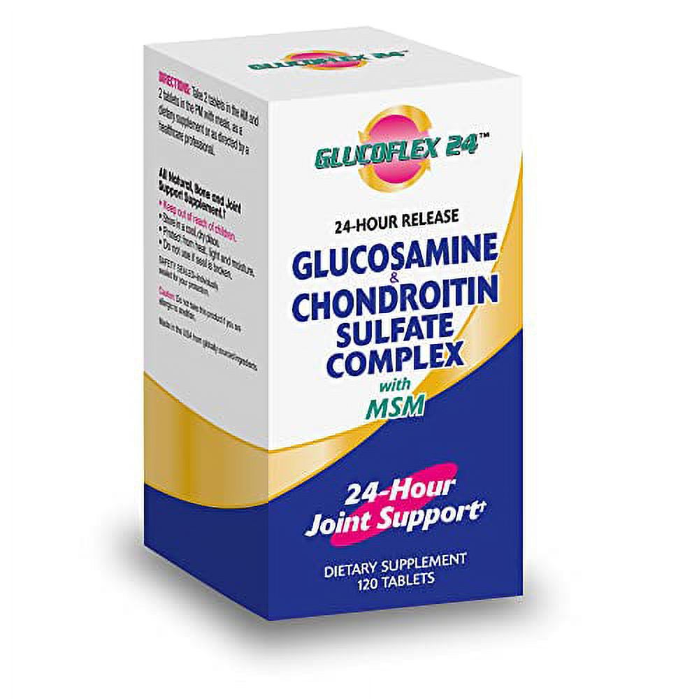 Glucoflex Glucosamine & Chondroitin Sulfate with MSM, 24 Hour Joint