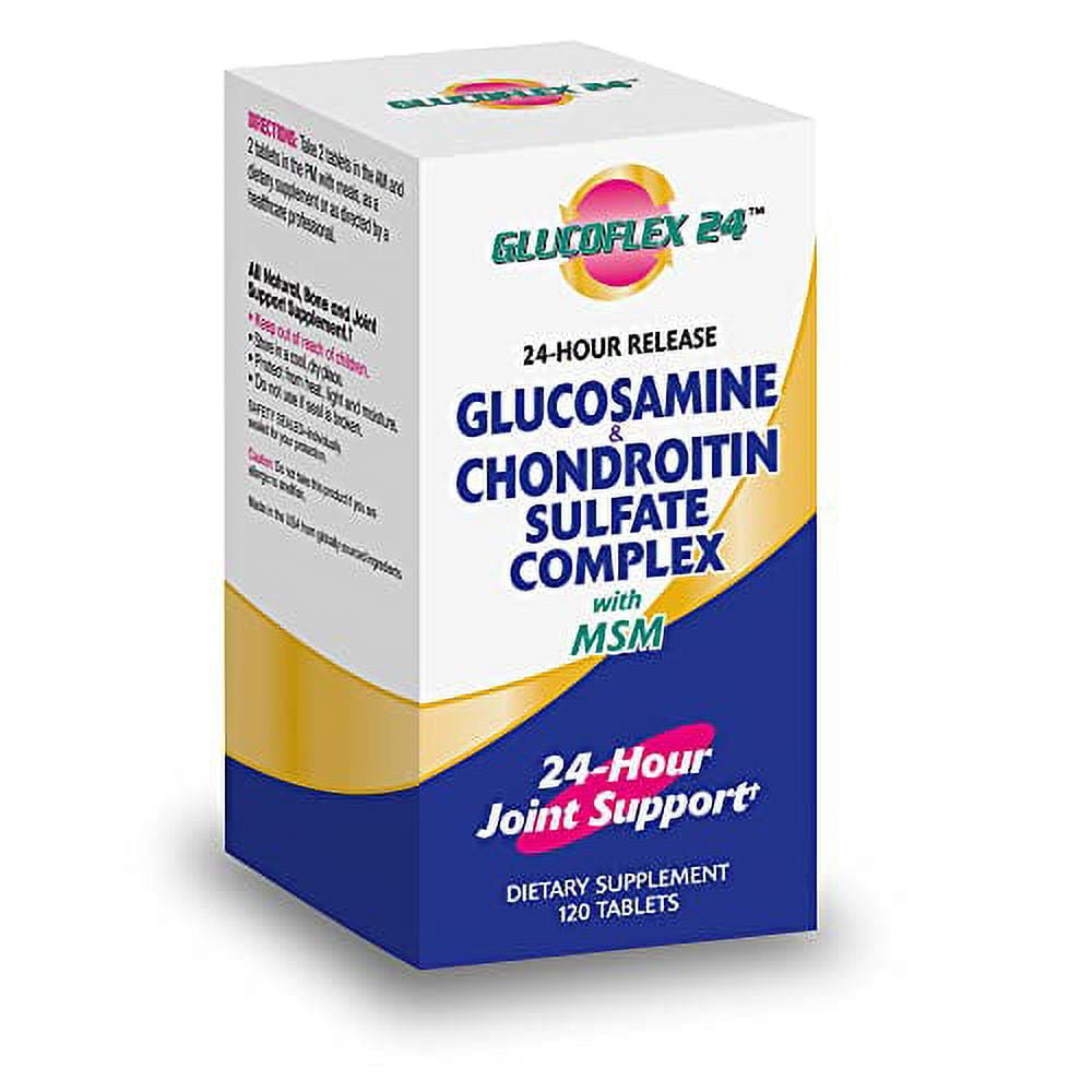 Glucoflex Glucosamine & Chondroitin Sulfate with MSM, 24 Hour Joint