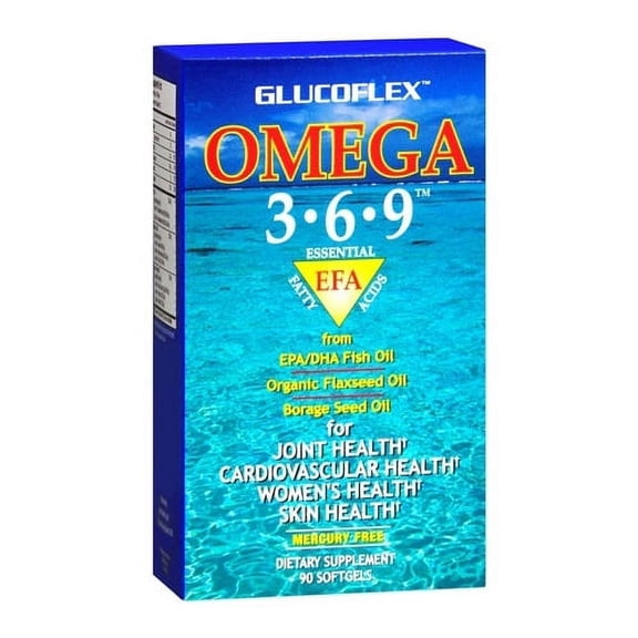 Glucoflex Omega 3-6-9 Softgels By Windmill - 90 Softgels, 2 Pack