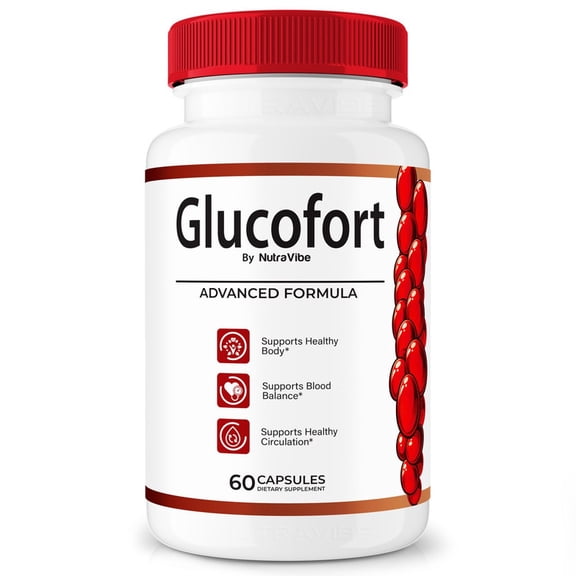 Glucofort  Original Formula with a Clean Blend to Support Healthy Circulation, Natural Energy & Balanced Levels | Just 2 Easy-to-Swallow Pills Daily (60 Capsules)