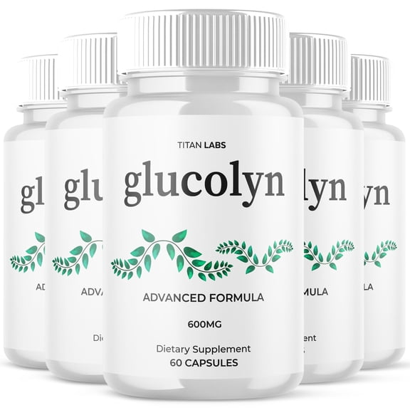 Glucolyn Advanced Formula Blood Support for Health and Wellness Gluco Lyn 300 Capsules