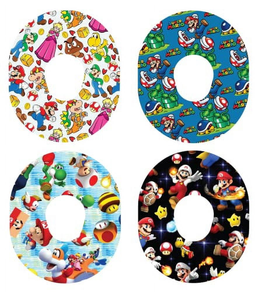 Glucomart Adhesive Overpatches For Dexcom G7 - 5-Pack, Waterproof, Hypoallergenic, Fun Designs For Kids