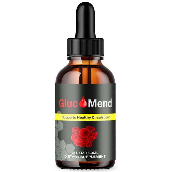 Glucomend Advanced Formula Drops Natural Support Supplement Gluco Mend 30 Servings